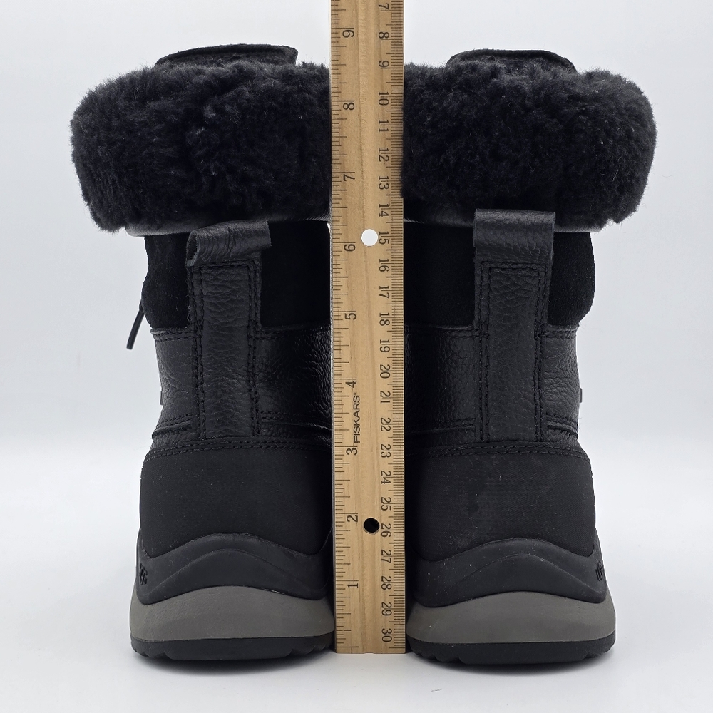 NWOT UGG Adirondack III Winter Waterproof Leather Snow Boots, Black, Women's 8.5 - Picture 10 of 16